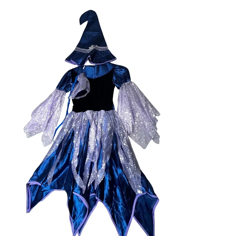 Fairytale Witch Costume Dress with Hat‎ Halloween Cosplay - Party Outfit